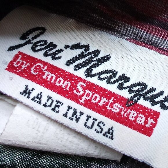 Vintage Jeri Marque Abstract Geometric Button Shirt - Picture 3 of 6